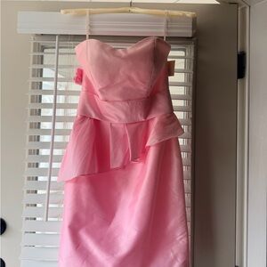 Symphony Bridal Strapless Pink Dress